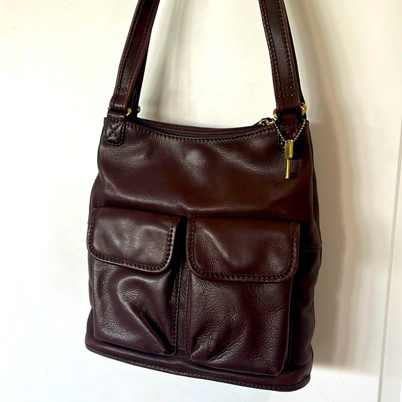 Fossil Handbags - Like new condition Fossil chocolate brown leather shoulder bag